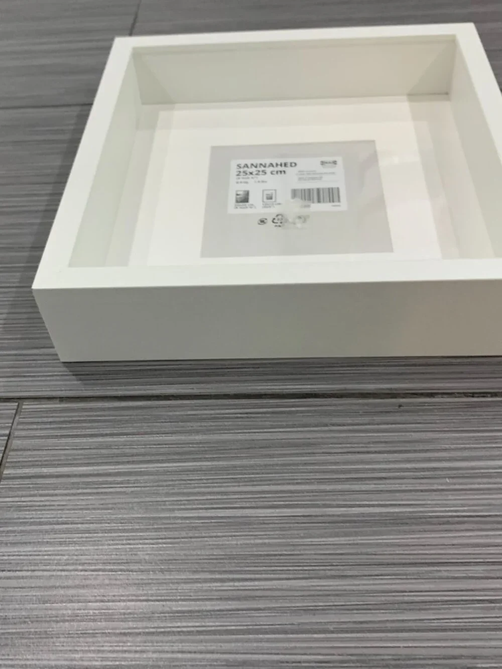 IKEA Sannahed Shadow Box Frame White 9.75x9.75 Square 3D Picture Display New